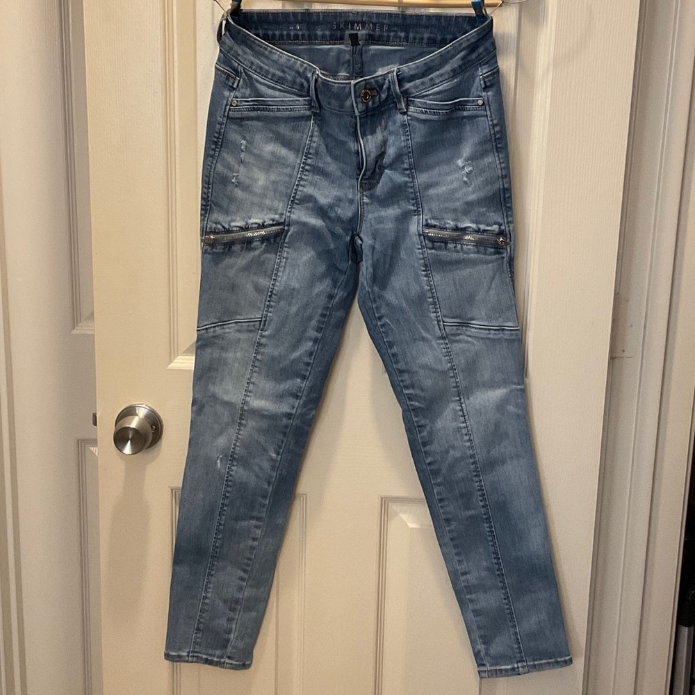White House Black Market Denim Ankle Jeans - Picture 1 of 4
